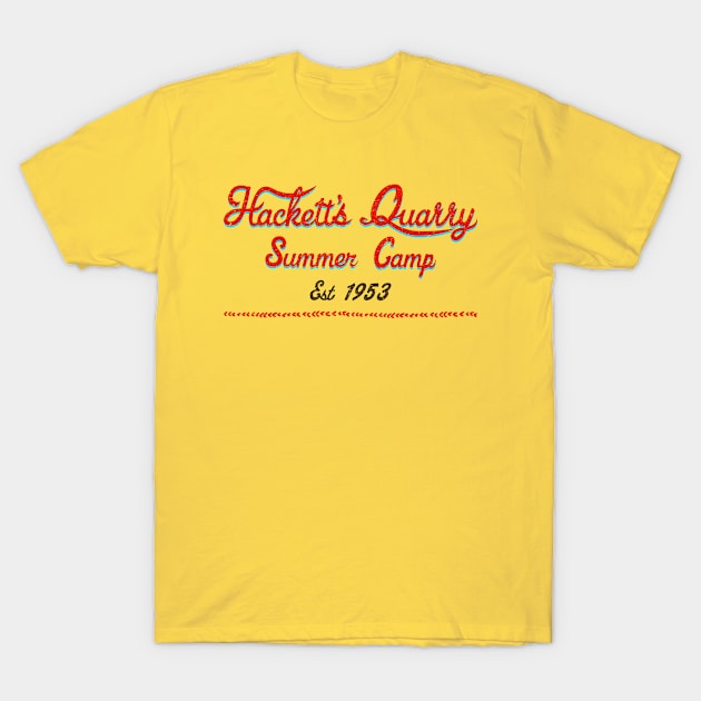 The Quarry. Hackett's Quarry Summer Camp Est 1953 T-Shirt by Scud"